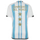 Argentina 2022 Winners Trophy Presentation Kid's Home Shirt and Shorts