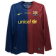 Barcelona 08/09 Men's Home Retro Long Sleeve Shirt UCL Edition