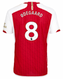ØDEGAARD #8 Arsenal 23/24 Authentic Men's Home Shirt - PL Font
