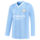 DE BRUYNE #17 Manchester City 23/24 Men's Home Long Sleeve Shirt - PL Font