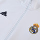 Real Madrid 23/24 Men's White Long Zip Jacket