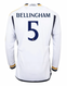 BELLINGHAM #5 Real Madrid 23/24 Men's Home Long Sleeve Shirt