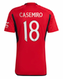 CASEMIRO #18 Manchester United 23/24 Stadium Men's Home Shirt - Man United Font