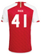 RICE #41 Arsenal 23/24 Stadium Men's Home Shirt - Arsenal Font