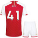 RICE #41 Arsenal 23/24 Kid's Home Shirt and Shorts - PL Font