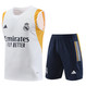 Real Madrid 23/24 Men's White Training Tank Top