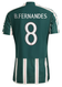 B.FERNANDES #8 Manchester United 23/24 Authentic Men's Away Shirt - Man United Font