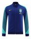 Brazil 23/24 Men's Blue Long Zip Jacket