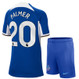 PALMER #20 Chelsea 23/24 Kid's Home Shirt and Shorts - PL Font