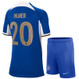 PALMER #20 Chelsea 23/24 Kid's Home Shirt and Shorts - Chelsea Font