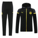 Borussia Dortmund 23/24 Men's Black Long Zip Hoodie