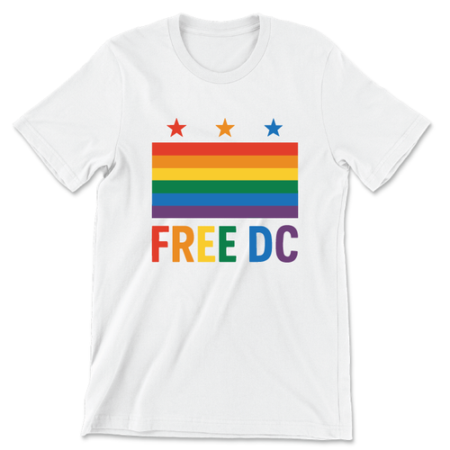 Free DC (Unisex White Tee)