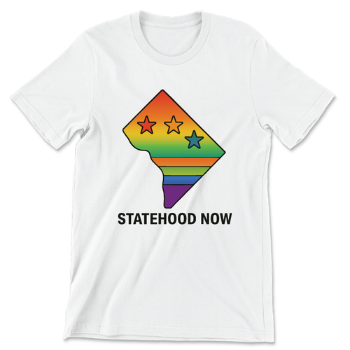 Statehood Now (Unisex White Tee)