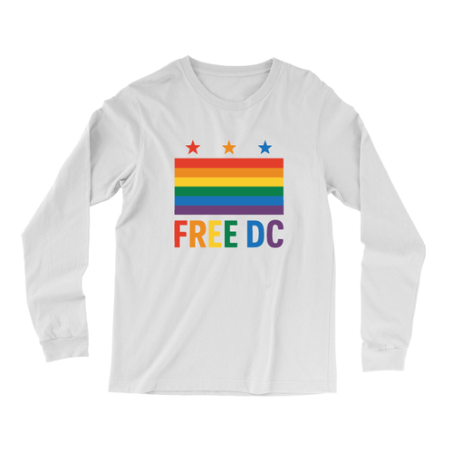 Free DC (White Long-Sleeve Tee)