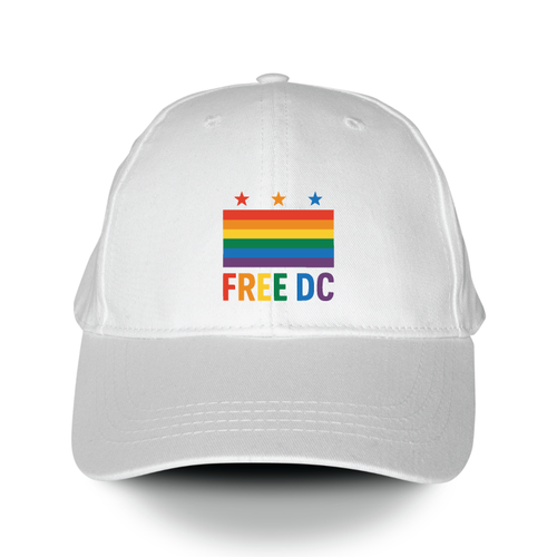 Free DC (White Baseball Cap)