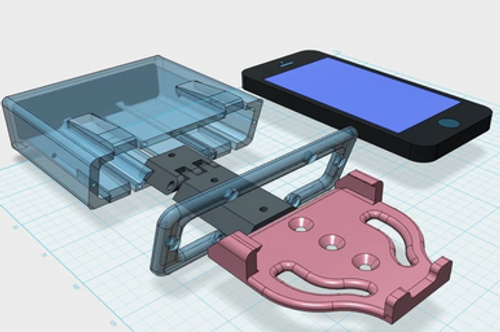 Classic Mini Cooper Ashtray Replacement with Phone Holder Setup Classic Mini Cooper Ashtray Replacement with Phone Holder Setup