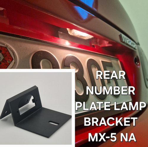 Mazda MX-5 NA Miata MK1 Rear Number Plate Light Lamp Holder Bracket Mazda MX-5 NA Miata MK1 Rear Number Plate Light Lamp Holder Bracket