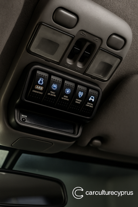 Switch Panel for Nissan Patrol Y61 – Replaces Glasses Holder – Fits ARB / Carling Style Switches Switch Panel for Nissan Patrol Y61 – Replaces Glasses Holder – Fits ARB / Carling Style Switches