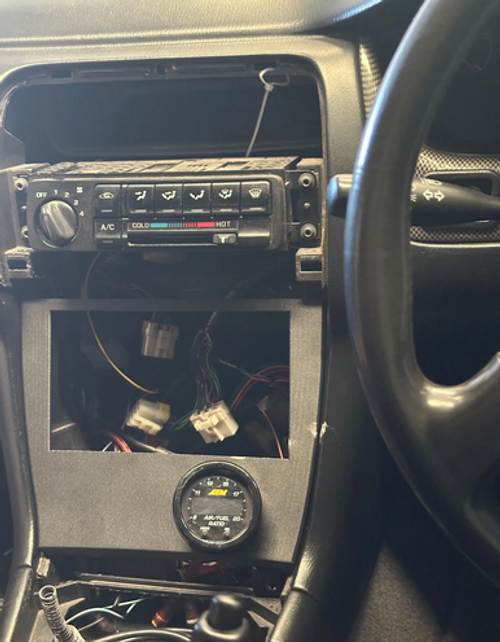 Double DIN Dashboard Panel + Gauge Slot (Driver-Facing) – S14 Nissan Silvia / 200SX Double DIN Dashboard Panel + Gauge Slot (Driver-Facing) – S14 Nissan Silvia / 200SX