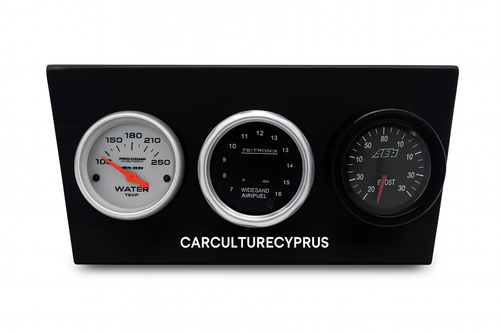 Toyota Celica Gauge Panel RA24 RA29 1976-77 Radio Delete  | Center Dash Trim with Gauge Rings Toyota Celica Gauge Panel RA24 RA29 1976-77 Radio Delete  | Center Dash Trim with Gauge Rings