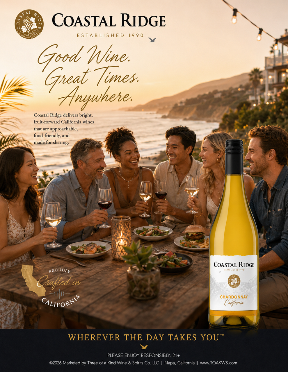 Coastal Ridge Chardonnay lifestyle