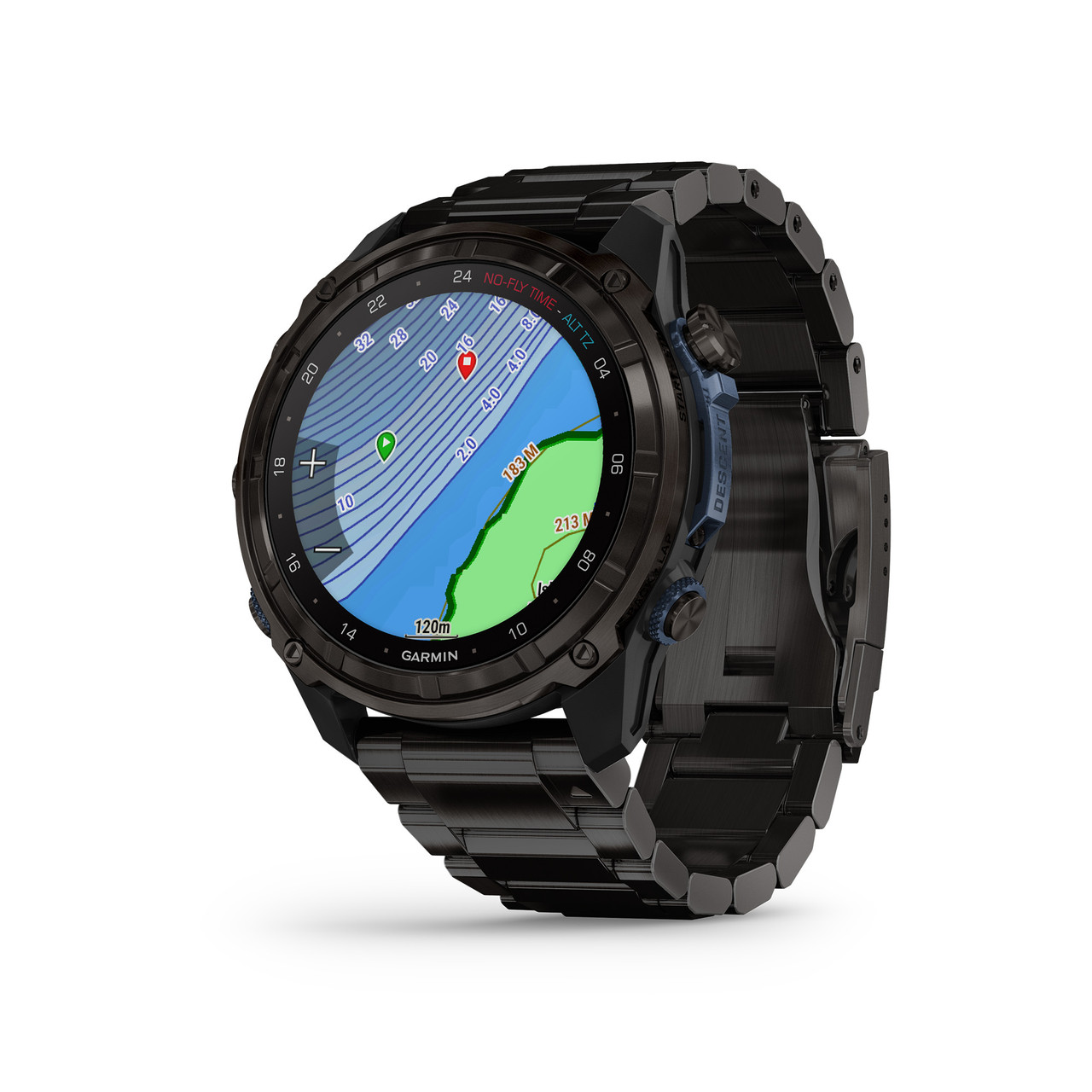 Descent™ Mk3i – 51 mm, Carbon Grey DLC Titanium With Black