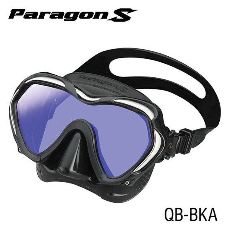 The new Paragon S single-window mask offers TUSA’s NEW Reinforced TRI-MIX frame, Freedom Technology with Fit II, and the UV 420 Lens Treatment with AR and CrystalView Optical Glass which helps you dive with eye protection and ultimate clarity.