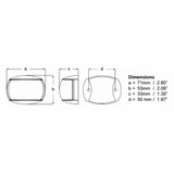 Hella Marine NaviLED Port & Starboard Pair - 2nm - Colored Lens\/White Housing [980520811]