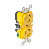 Marinco Locking Receptacle - 15A, 125V - Yellow