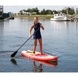 Aqua Leisure 10 Inflatable Stand-Up Paddleboard Drop Stitch w\/Oversized Backpack f\/Board  Accessories