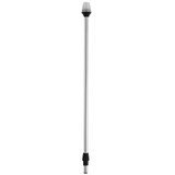 Attwood Frosted Globe All-Around Pole Light w\/2-Pin Locking Collar Pole - 12V - 30" [5110-30-7]