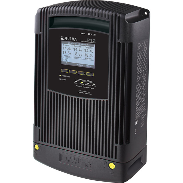 Blue Sea 7532 P12 Gen2 Battery Charger - 40A - 3-Bank Blue Sea Systems 909.57 Explore Gear