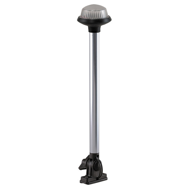 Perko Fold Down All-Round Frosted Globe Pole Light - Vertical Mount - White Perko 40.99 Explore Gear