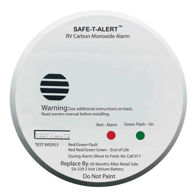 Safe-T-Alert SA-339 White RV Battery Powered CO2 Detector Safe-T-Alert 59.99 Explore Gear