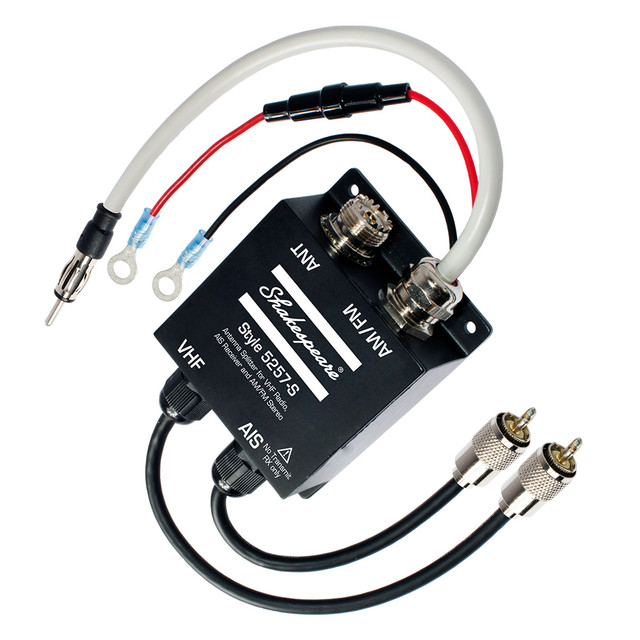 Shakespeare 5257-S Antenna Splitter f/VHF Radio, AIS Receiver AM/FM Stereo Shakespeare 81.99 Explore Gear