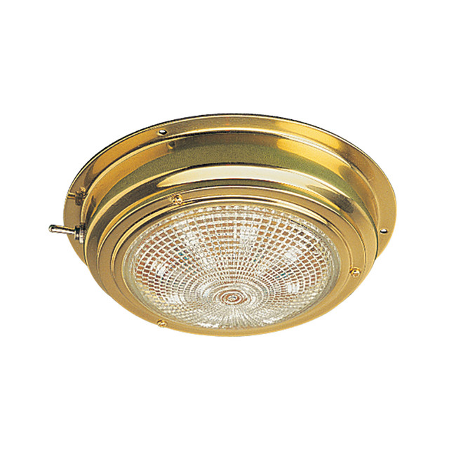 Sea-Dog Brass LED Dome Light - 5" Lens Sea-Dog 78.99 Explore Gear