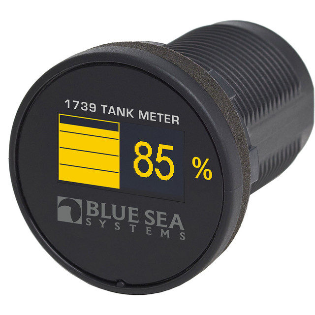 Blue Sea 1739 Mini OLED Tank Meter - Yellow Blue Sea Systems 52.99 Explore Gear