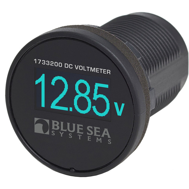 Blue Sea 1733200 Mini OLED Voltmeter - Blue Blue Sea Systems 49.99 Explore Gear