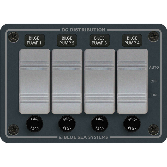 Blue Sea 8666 Contura 4 Bilge Pump Control Panel Blue Sea Systems 157.99 Explore Gear