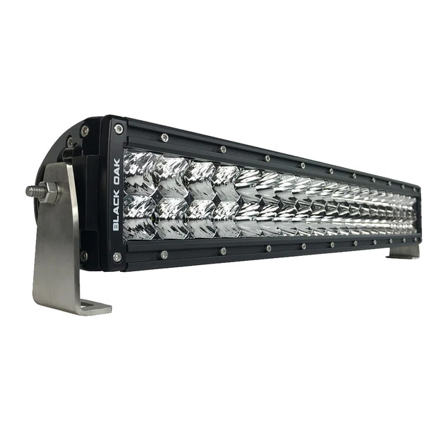 Black Oak Pro Series Curved Double Row Combo 20" Light Bar - Black Black Oak LED 578 Explore Gear