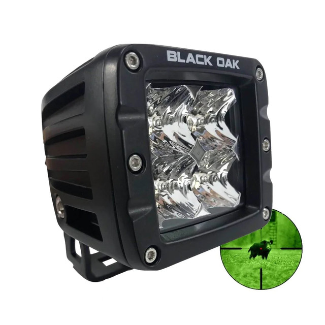 Black Oak Pro Series Infrared 2" 940nm Flood Pod Light - Black Black Oak LED 114.75 Explore Gear