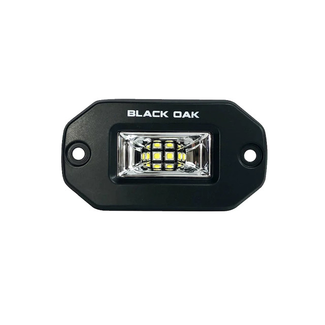 Black Oak Pro Series 2" Flush Mounted Scene Light - Black Black Oak LED 95.2 Explore Gear
