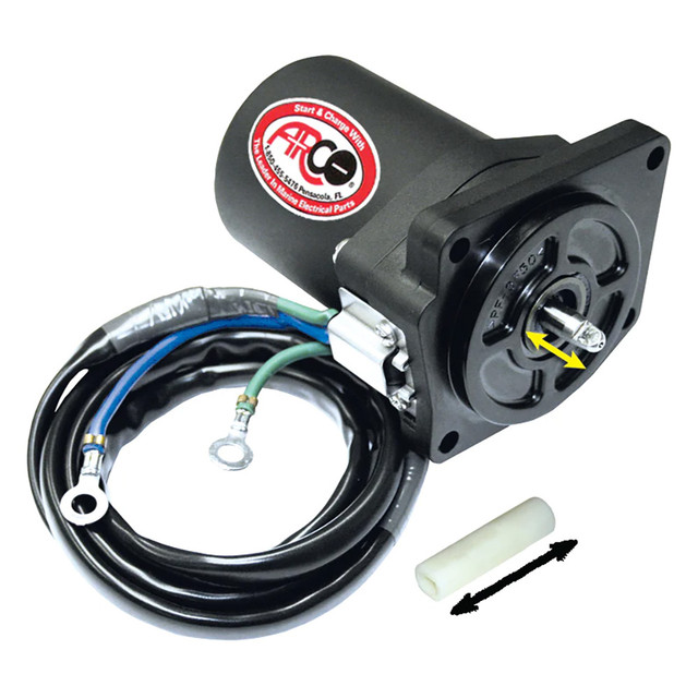 ARCO Marine Replacement Outboard Tilt Trim Motor - Yamaha-4 Bolt, 5/8" Flat Blade Shaft ARCO Marine 473.99 Explore Gear