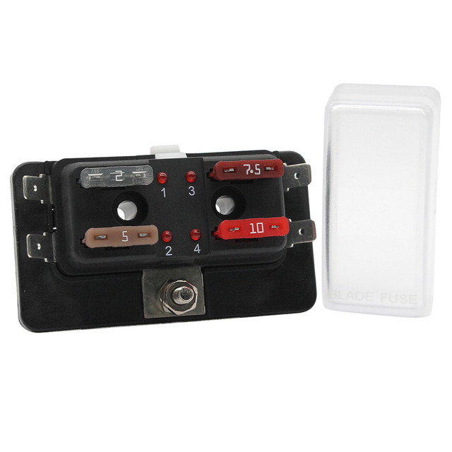 Cole Hersee Standard 4 ATO Fuse Block w/LED Indicators Cole Hersee 19.99 Explore Gear