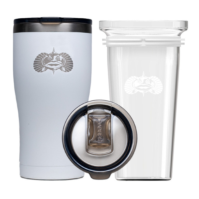 Toadfish Non-Tipping 20oz Tumbler - White Toadfish 27.99 Explore Gear