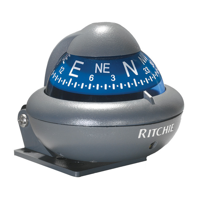 Ritchie X-10-A RitchieSport Automotive Compass - Bracket Mount - Gray Ritchie 41.99 Explore Gear