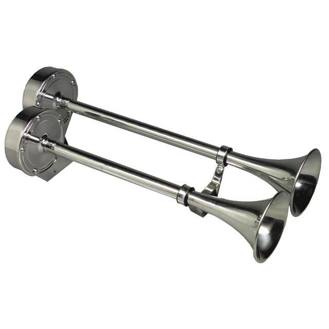 Schmitt Marine Deluxe All-Stainless Dual Trumpet Horn - 24V Schmitt Marine 214.99 Explore Gear