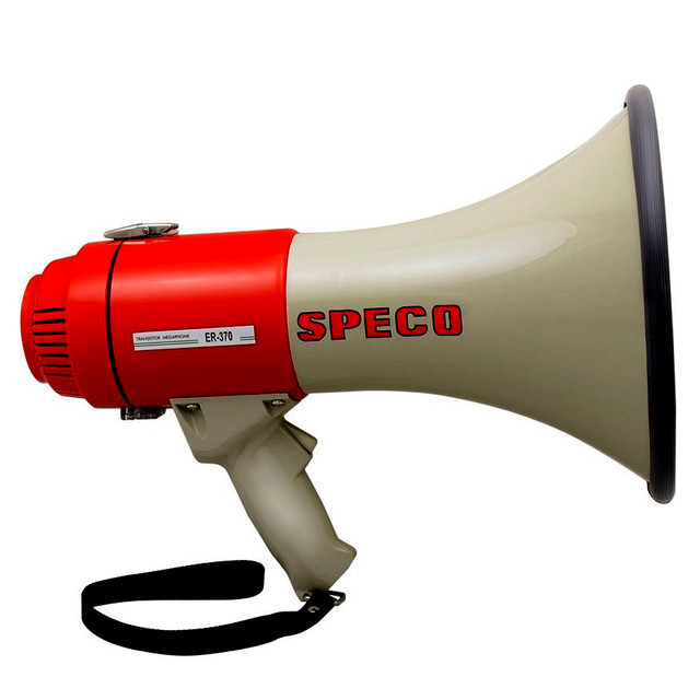 Speco ER370 Deluxe Megaphone w/Siren - Red/Grey - 16W Speco Tech 86.99 Explore Gear