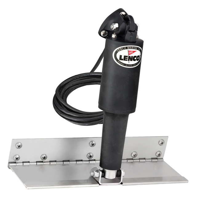 Lenco 4" x 12" Limited Space Trim Tab Kit w/o Switch Kit 12V - Standard Finish - Standard Actuator Lenco Marine 604.99 Explore Gear