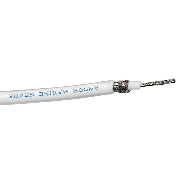 Ancor RG-213 White Tinned Coaxial Cable - 100' Ancor 153.99 Explore Gear